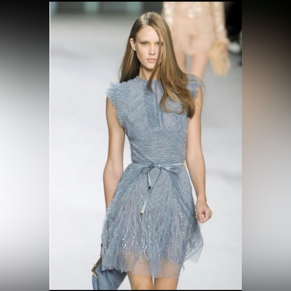 Elie Saab Embellished Organza Dress SS 2011